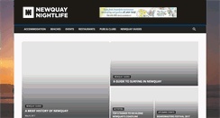 Desktop Screenshot of newquaynightlife.co.uk