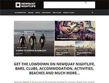 Tablet Screenshot of newquaynightlife.co.uk